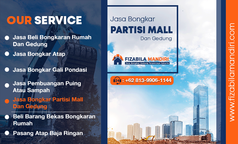 jasa bongkar partisi jakarta